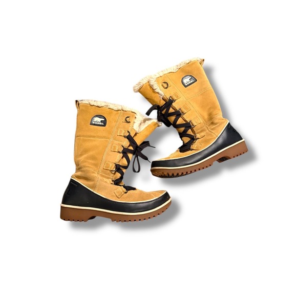Sorel Shoes - Sorel Tivoli High II Boots Women's Size‎ 7.5 Waterproof Lace Up Faux Fur Lined